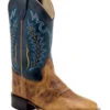 Old West Boys' Cactus Western Boots - Broad Square Toe -Deals ROPER Store 2000396096 410 P1