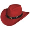 Silverado Women's Crushable Red Wool 3 1/4" Bendable Brim Hat -Deals ROPER Store 28154R 70 P1